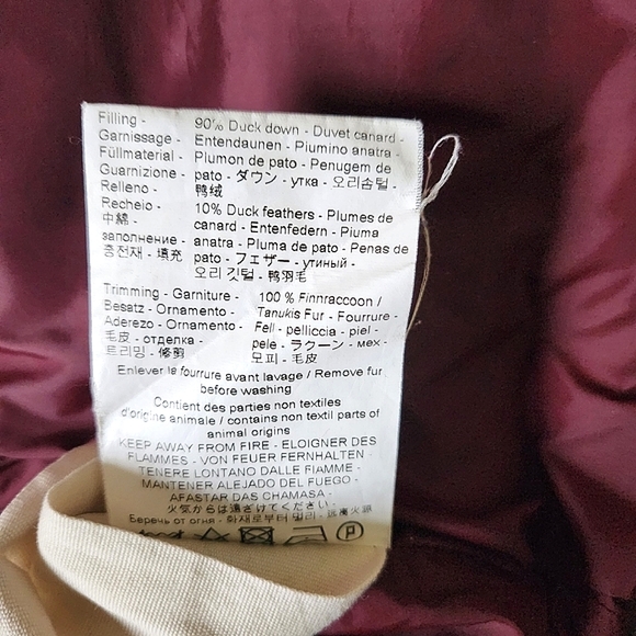 PYRENEX Halny down jacket in military green with fur, FR 40/US 6 - Picture 7 of 16